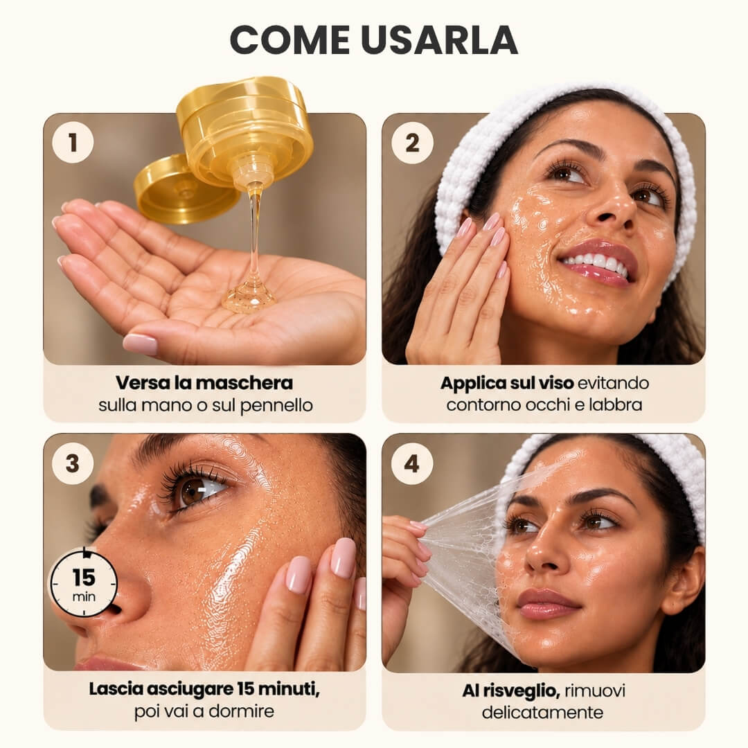 Maschera Notturna alla Curcuma e Acido Kojico