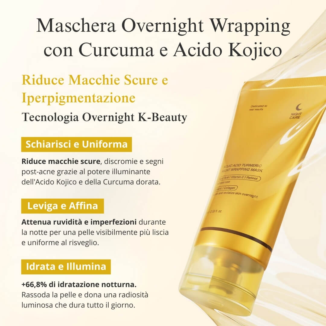Maschera Notturna alla Curcuma e Acido Kojico