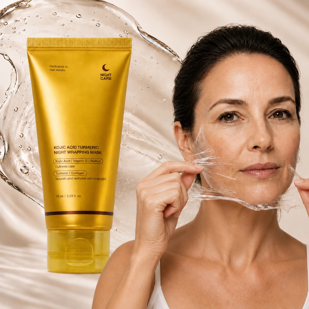 Maschera Notturna alla Curcuma e Acido Kojico
